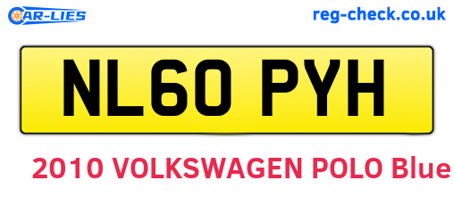 NL60PYH are the vehicle registration plates.