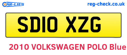 SD10XZG are the vehicle registration plates.