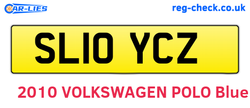 SL10YCZ are the vehicle registration plates.
