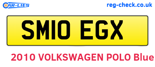 SM10EGX are the vehicle registration plates.