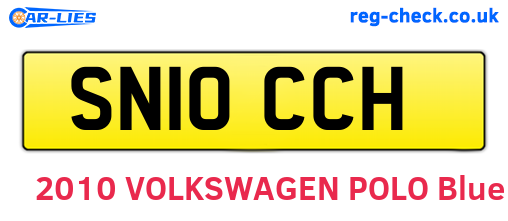 SN10CCH are the vehicle registration plates.