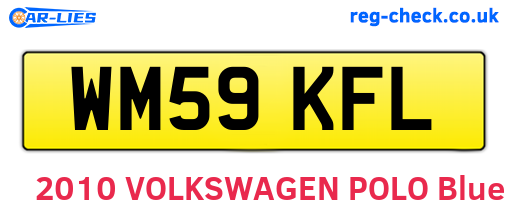 WM59KFL are the vehicle registration plates.