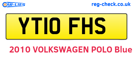 YT10FHS are the vehicle registration plates.