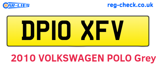 DP10XFV are the vehicle registration plates.