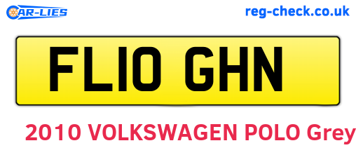 FL10GHN are the vehicle registration plates.