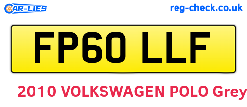FP60LLF are the vehicle registration plates.