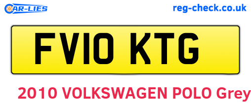 FV10KTG are the vehicle registration plates.
