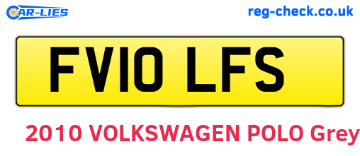 FV10LFS are the vehicle registration plates.