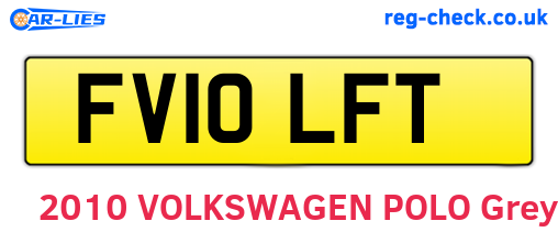 FV10LFT are the vehicle registration plates.