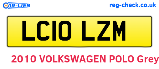 LC10LZM are the vehicle registration plates.
