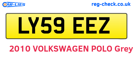 LY59EEZ are the vehicle registration plates.