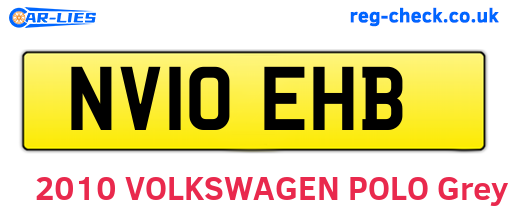 NV10EHB are the vehicle registration plates.
