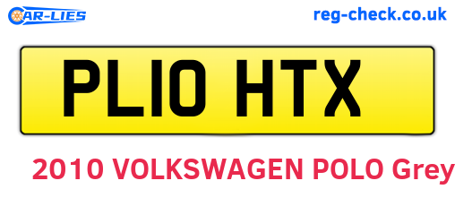 PL10HTX are the vehicle registration plates.