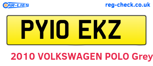 PY10EKZ are the vehicle registration plates.