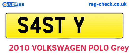 S4STY are the vehicle registration plates.