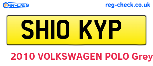 SH10KYP are the vehicle registration plates.
