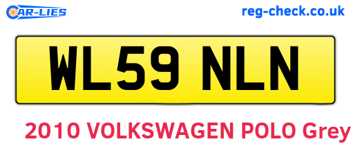 WL59NLN are the vehicle registration plates.