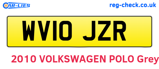 WV10JZR are the vehicle registration plates.