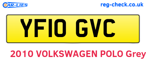 YF10GVC are the vehicle registration plates.