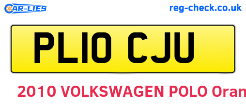PL10CJU are the vehicle registration plates.