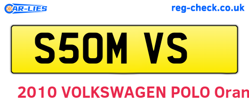 S50MVS are the vehicle registration plates.