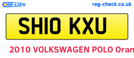 SH10KXU are the vehicle registration plates.