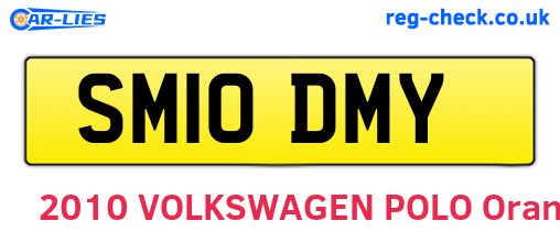 SM10DMY are the vehicle registration plates.