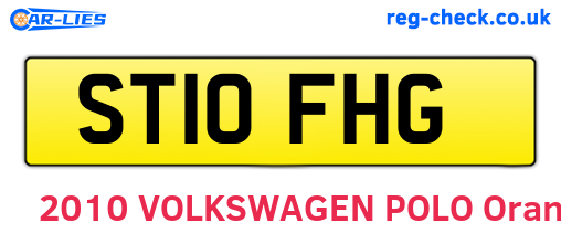 ST10FHG are the vehicle registration plates.