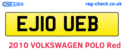 EJ10UEB are the vehicle registration plates.