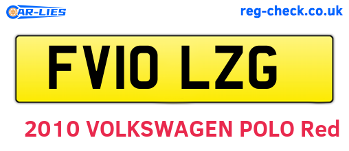 FV10LZG are the vehicle registration plates.