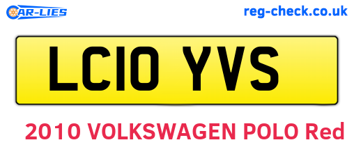 LC10YVS are the vehicle registration plates.