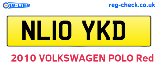 NL10YKD are the vehicle registration plates.