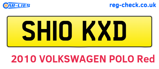 SH10KXD are the vehicle registration plates.