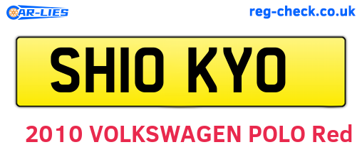 SH10KYO are the vehicle registration plates.