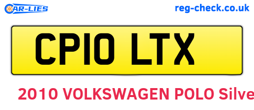 CP10LTX are the vehicle registration plates.