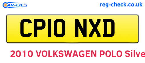 CP10NXD are the vehicle registration plates.