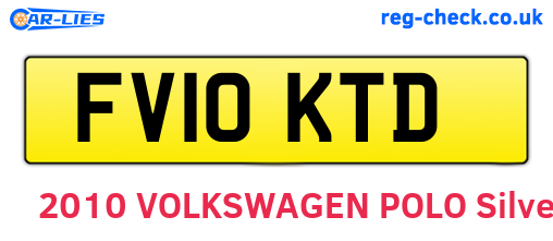 FV10KTD are the vehicle registration plates.