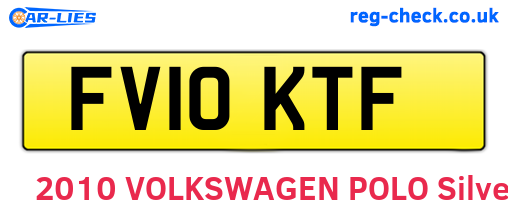 FV10KTF are the vehicle registration plates.
