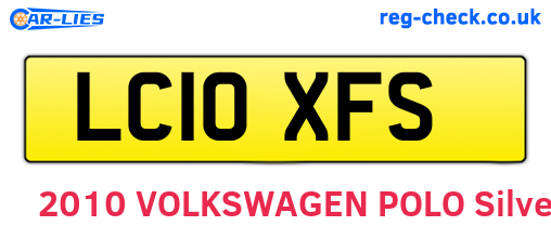 LC10XFS are the vehicle registration plates.