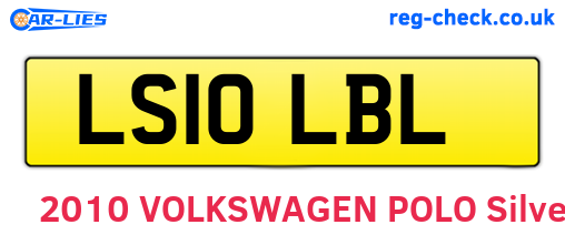 LS10LBL are the vehicle registration plates.