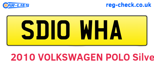 SD10WHA are the vehicle registration plates.