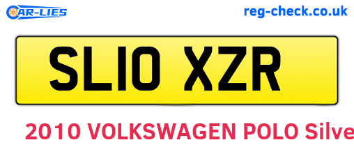 SL10XZR are the vehicle registration plates.