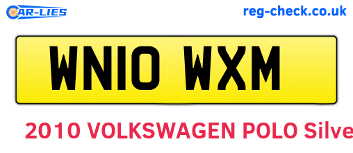 WN10WXM are the vehicle registration plates.