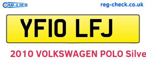 YF10LFJ are the vehicle registration plates.