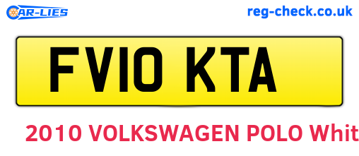 FV10KTA are the vehicle registration plates.