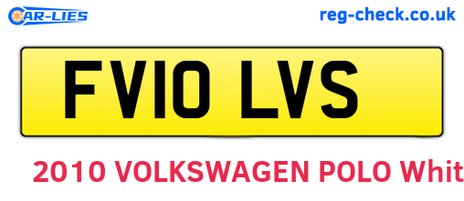 FV10LVS are the vehicle registration plates.