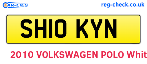 SH10KYN are the vehicle registration plates.