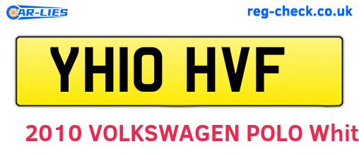 YH10HVF are the vehicle registration plates.