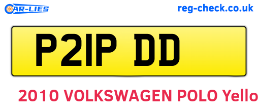 P21PDD are the vehicle registration plates.