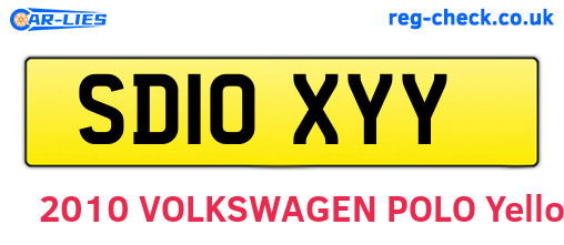 SD10XYY are the vehicle registration plates.